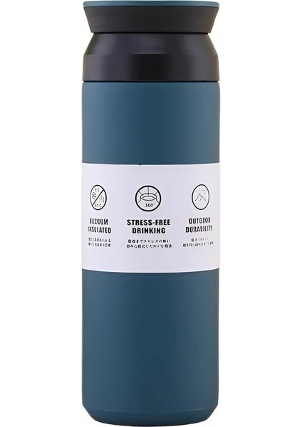 Yeni Japon Tarzı Paslanmaz Çelik 500 ml Sıcak Soğuk Tutan Çay Kahve Su El Termosu - FC942
