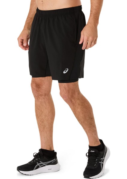 Asics Core 2-N-1 7ın Short Erkek Siyah 2011D215-001 modelleri