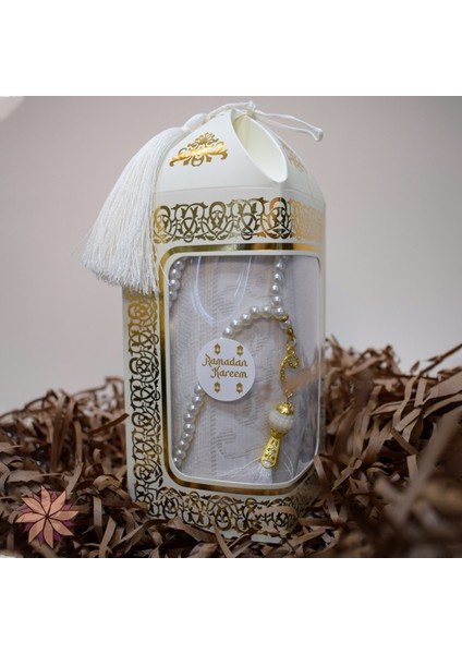 Ramazana Özel Hediyelik Seccade ve Tesbih Seti