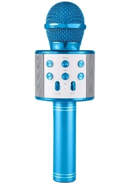TV50 Karaoke Mikrofon Dahili Hoparlörlü Usb+Aux+Flash+Tf Kart Destekli Karaoke Mikrafon