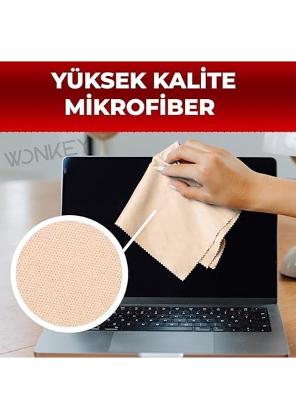 Bırakmayan Mikrofiber Bez, Lens, Gözlük, Telefon, Iphone, Ipad, Tablet, Bilgisayar, Laptop Ekranı LCD Tv ve Diğer Hassas Yüzeyler Için Silme Bezi, Mikrofiber Temizleme Bezi (2 Adet 30X30 Cm)