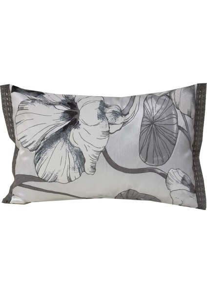 Şantuk Tafta Dantel Aksesuarlı 30X46 cm Kırlent Yastık Kılıfı