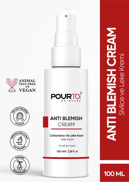 Anti Blemish Cream (CANLANDIRICI VE LEKE KARŞITI LEKE KREMİ) Arbutin, Retinol, Panthenol 100 ml