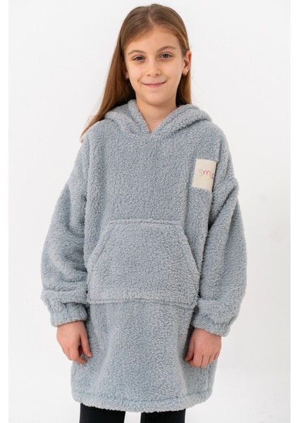 Unisex Kapüşonlu Çocuk Sweatshırt Çift Taraflı Giyilebilir Ev Battaniyesi fiyatları