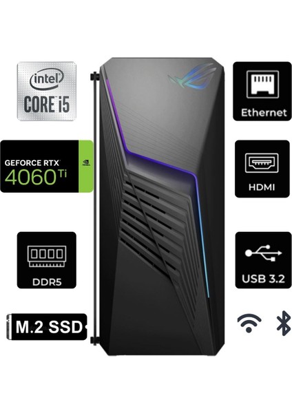 Rog Strıx I5-14400F G13CHR-132 24GB 1tb+1tb Rtx 4060 Ti 8gb Gddr6 W11PRO 700W 80+ Bronze Psu Masaüstü Gaming Bilgisayar