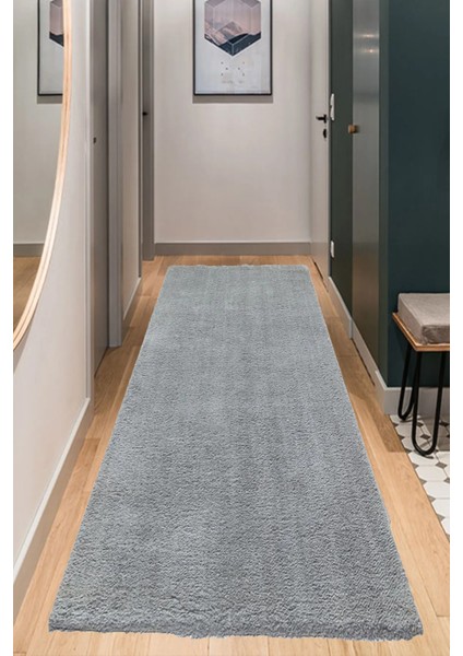 Microfiber Gri Dokuma Halı Yumuşak Dokulu Puffy Halı Shaggy Kalitesinde Ultra Konfor fiyatları