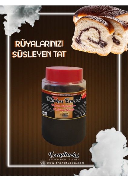 Afyon Meşhur %100 Doğal Kavrulmuş Siyah Haşhaş Ezmesi - 350 gr