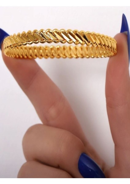 Kadın 22 Ayar Altın Kaplama Burma Bilezik fiyatları