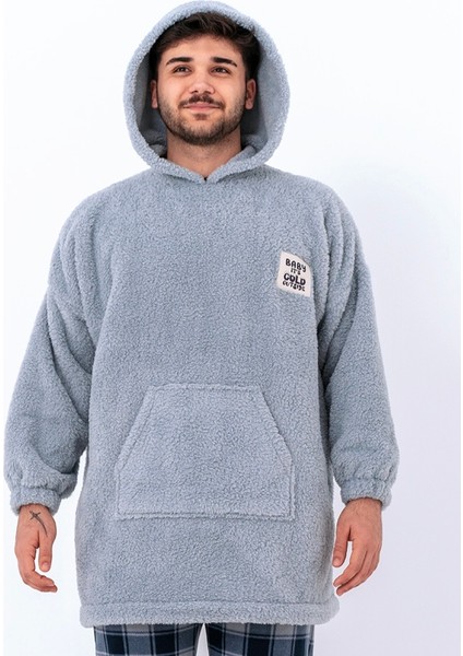 Oversıze Erkek Sweatshırt Çift Taraflı Polar Giyilebilir Battaniye fiyatları