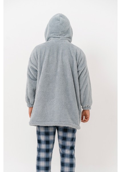 Oversıze Erkek Sweatshırt Çift Taraflı Polar Giyilebilir Battaniye fırsatları