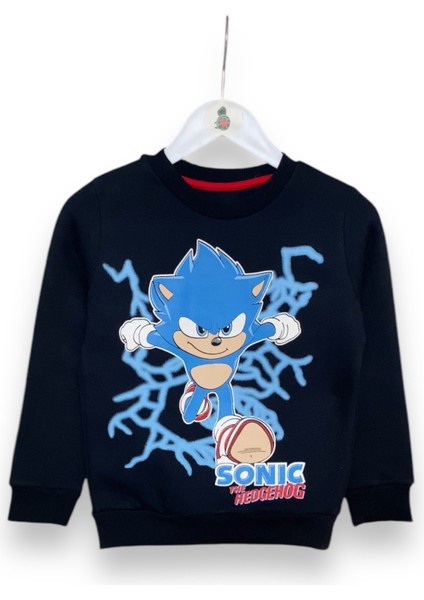 Sonic Baskılı Erkek Çocuk Sweatshirt / Eşofman Takımı