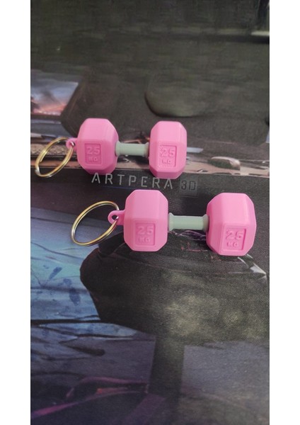 ArtPera 3D Dambıl Anahtarlık Spor Çantası Aksesuarı