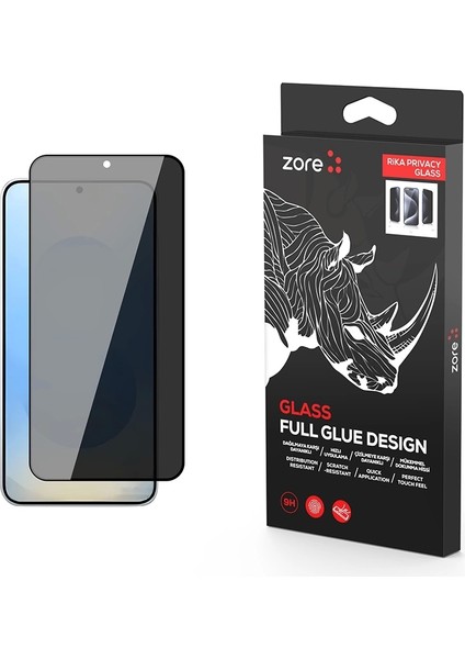 Galaxy S25 Uyumlu Rika Premium Privacy Temperli Ultra Koruma Hayalet Cam Ekran Koruyucu