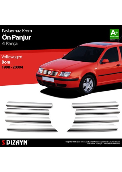 VW Bora Krom Ön Panjur 8 Prç 1998-2004 fırsatları
