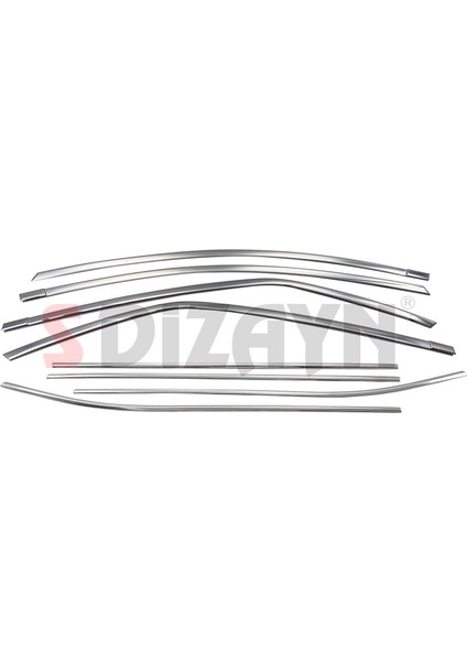 Toyota Corolla Krom Cam Çerçevesi 8 Prç. 2013-2018 A+ Kalite