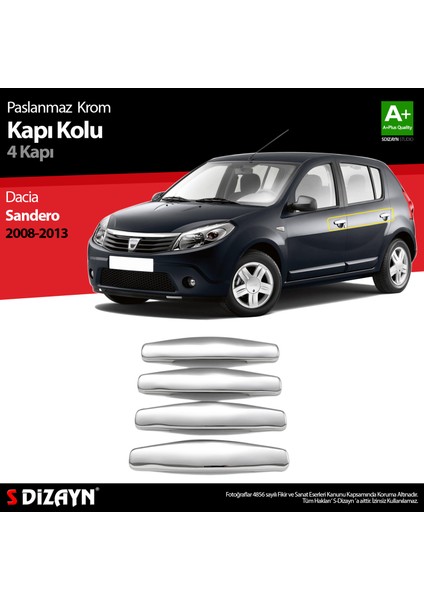Dacia Sandero Krom Kapı Kolu 4 Kapı 2008-2013 indirimleri