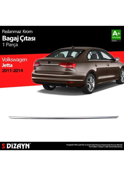 VW Jetta Krom Bagaj Çıta 2011-2014