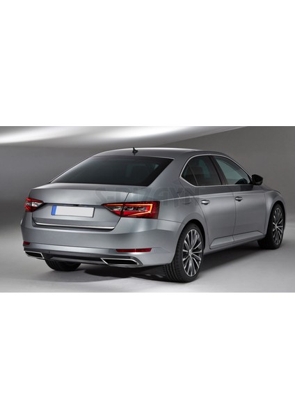 Skoda Superb Krom Egzoz Çıkışı 2 Parça 2015-2019