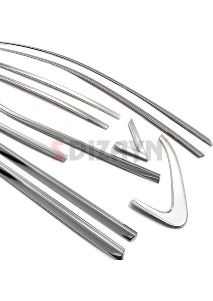 Renault Clio 5 Krom Cam Çerçevesi 12 Prç. 2019 Üzeri A+ Kalite