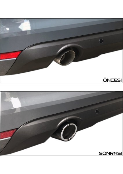 Renault Clio 5 Krom Egzoz Ucu Vidalı 2019 Üzeri