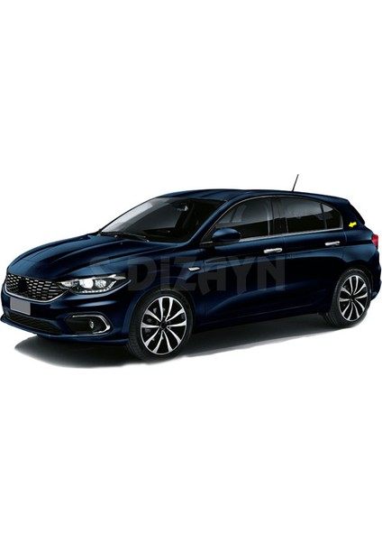 Fiat Egea HB Krom Cam Çıtası 4 Prç. 2015-2020
