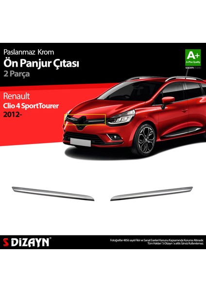 Renault Clio 4 Sporttourer Krom Ön Panjur 2 Prç. 2012-2019