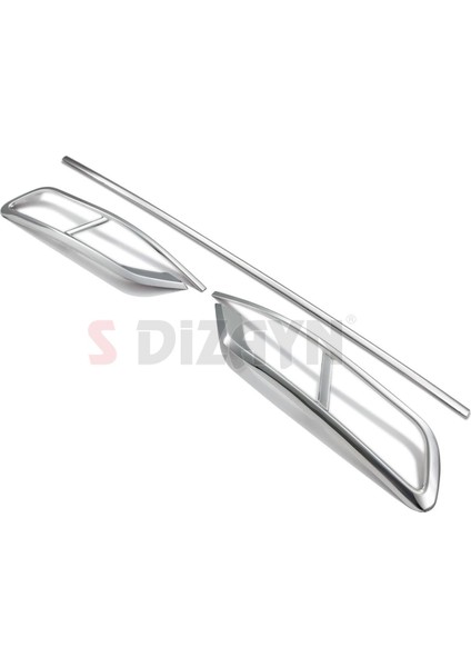 VW Passat B8.5 Krom Egzoz Görünümü Difüzör 4'lü R Line 3 Parça 2019-2023