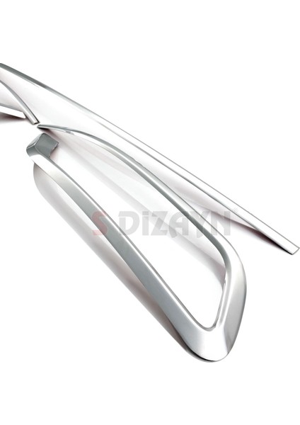 VW Passat B8.5 Krom Egzoz Görünümü Difüzör Çıtası 3 Parça 2019-2023