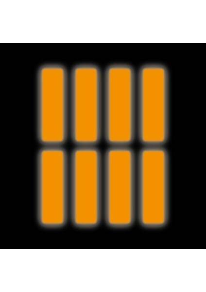 Turuncu Reflective (Reflektif) Sticker Paketi 8'li Otomobil Motosiklet Reflektif Parlayan Sticker Etiket Modeli fiyatları