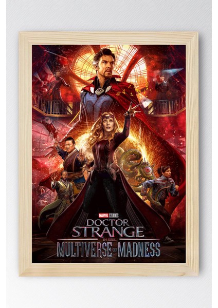 Doctor Strange Çerçeveli Tablo - In The Multiverse Of Madness Film Afişi Poster Tablo fiyatları