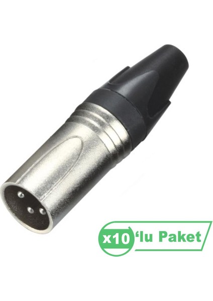 LA1032-1 Xlr 3-Pin Erkek Konnektör ( 10 Lu Paket )