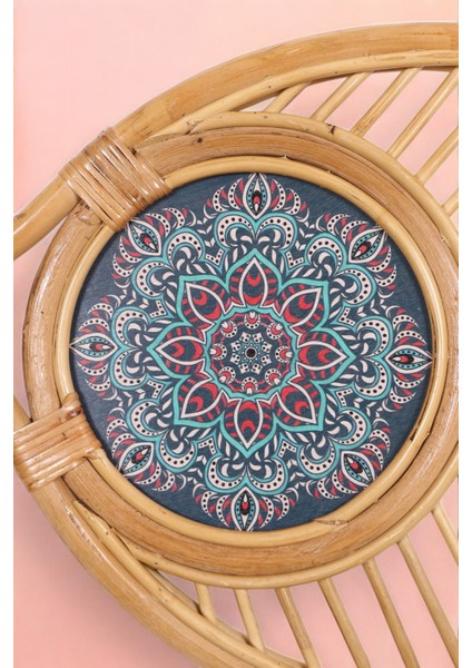 Bohem Ahşap Yaprak Duvar Dekoru Doğal El Işçiliği ile Minimalist Tasarım Duvar Süsü (95 cm )