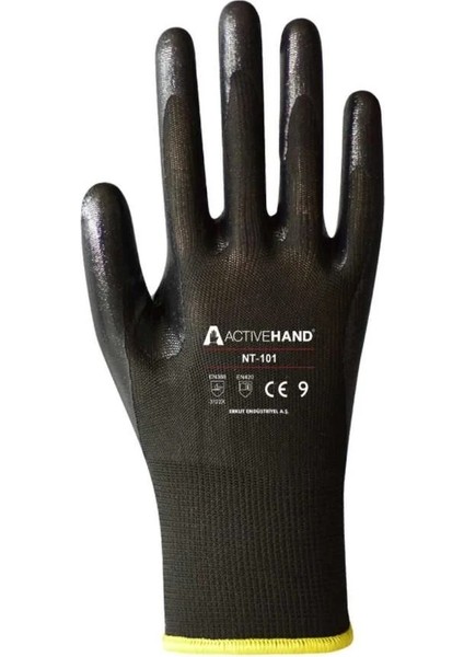 NT-101 Nitril İş Eldiveni Siyah