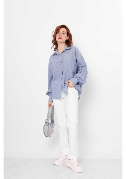 Balon Kollu Çizgili Gömlek fiyatları