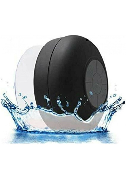 Su Geçirmez Mini Bluetooth Duş Hoparlörü Ses Bombası Duş Tipi Suya Dayanıklı Siyah modelleri