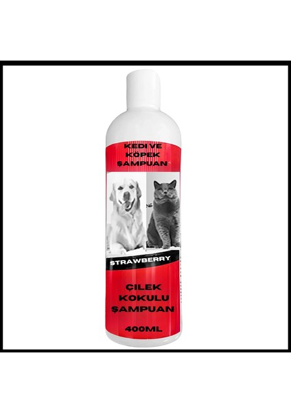Uyguna-Yakala Çilek Kokulu Kedi ve Köpek Şampuanı 400 ML-CL.212