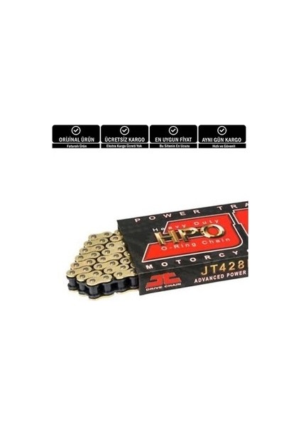 Jt O-Ring Zincir 428-128SL Gold