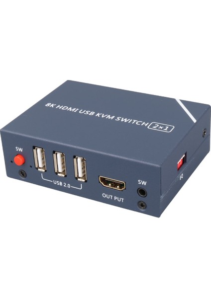 PM-11777 8k HDMI USB Kvm Swıtch 2x1