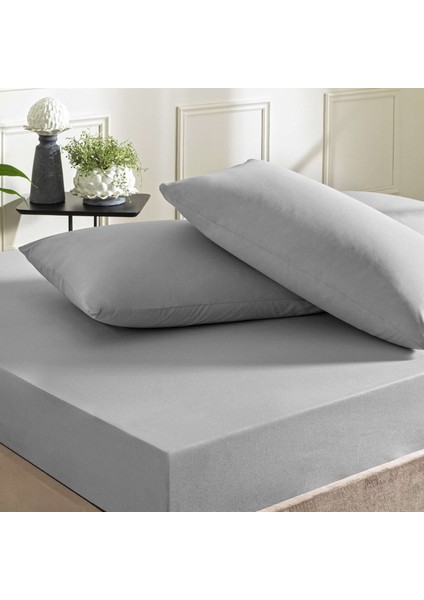 Ranforce Lastikli King Size Çarşaf Set Antrasit