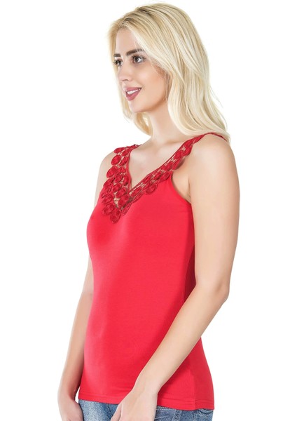 Kadın Güpürlü Kadın Tişört 268 modelleri