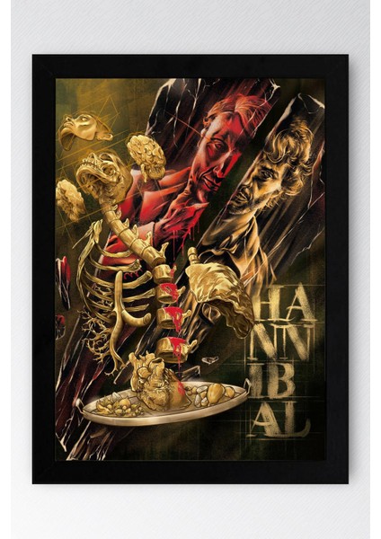 Hannibal Çerçeveli Tablo - Dizi Afişi Poster Tablo