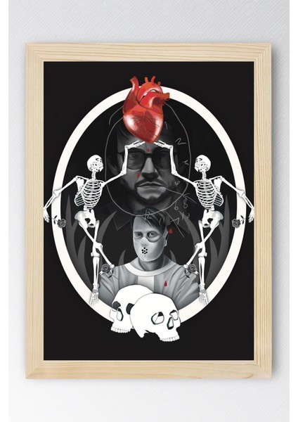 Hannibal Çerçeveli Tablo - Dizi Afişi Poster Tablo