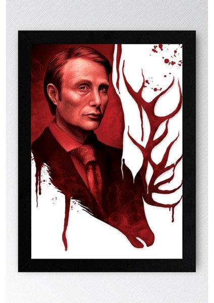 Hannibal Çerçeveli Tablo - Dizi Afişi Poster Tablo