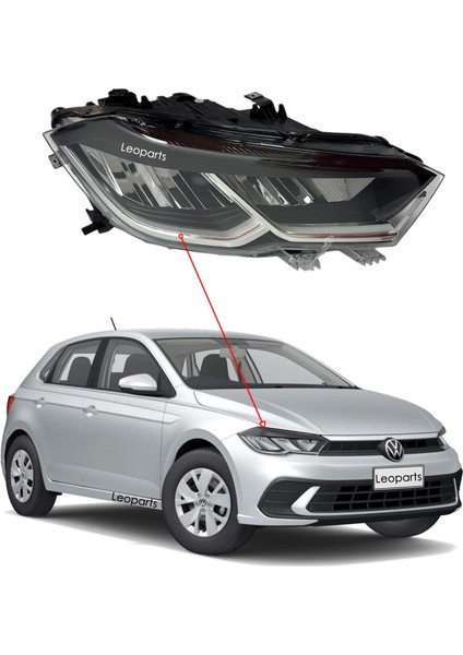 Volkswagen Polo Far Lambası Sağ (Ledli) 2021-2023 2G1941006C