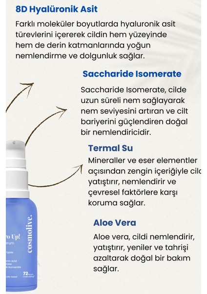 Hyaluronik Asit Peptit Yüz Serumu Yaşlanma Çizgi Karşıtı Lifting Kolejen Nemlendirici Serum modelleri