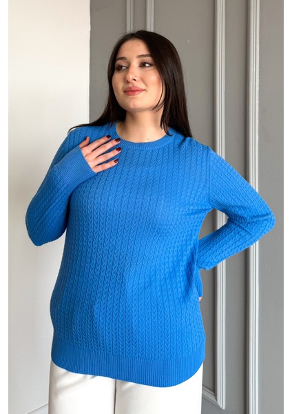 Kadın Burgu Triko Kazak 5484