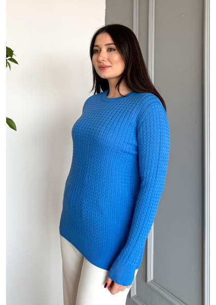 Kadın Burgu Triko Kazak 5484 modelleri