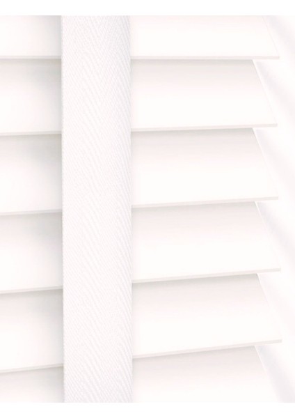 Wooden Blinds %100 Doğal Ahşap Jaluzi Perde 50MM, Alüminyum Kasalı Yüksek Kaliteli - Krem