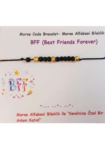 Bff Miyuki Mors Bileklik Bff, Çift, Arkadaşlık, Sevgili Bilekliği Dostluk Bilekliği Bff Bileklik