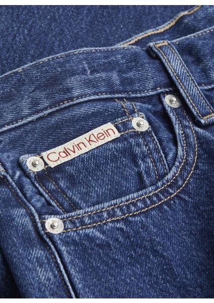 Yüksek Bel Bootcut Paça Normal Koyu Mavi Kadın Denim Pantolon J20J2245241BJ fiyatları